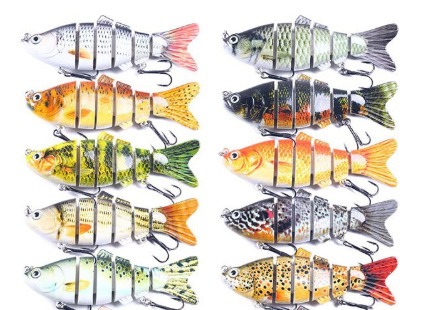 Multi-Sección pescado cebo duro 10cm Xige micro-objeto Luya multi-Sección cebo lento hundimiento flotar cebo en caja cebo falso Pesca al aire libre