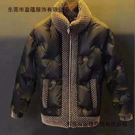 【新款高品质】男士保暖舒适棉服冬新款潮流厚款立领轻奢外套棉衣