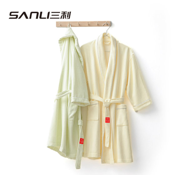Sanli towel new cotton bathrobe waffle bathrobe new autumn and winter adult bathrobe hotel couple's home clothes