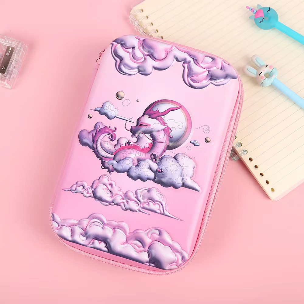 Caja de papelería 3D de dibujos animados de gran capacidad EVA lápiz caso niños lápiz caso multifuncional de múltiples capas de papelería al por mayor
