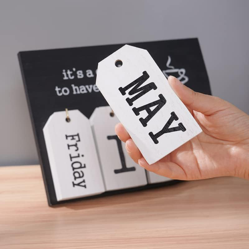 Nuevo marco de calendario de escritorio de madera marco de calendario de escritorio de oficina marco de calendario de escritorio de madera base de soporte accesorios decoración