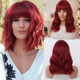 假发马尾;假发长卷发;长直发假发