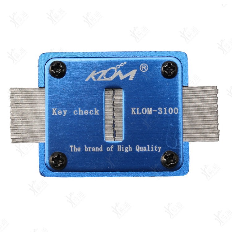 南韩测齿槽器  测齿槽  观察钥匙厚度  宽度 齿形对比选择胚型号