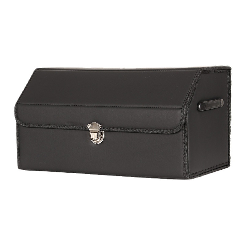 Caja de almacenamiento de coche de gran capacidad caja de almacenamiento de coche tablero de madera engrosada caja de almacenamiento de maletero de coche caja de almacenamiento