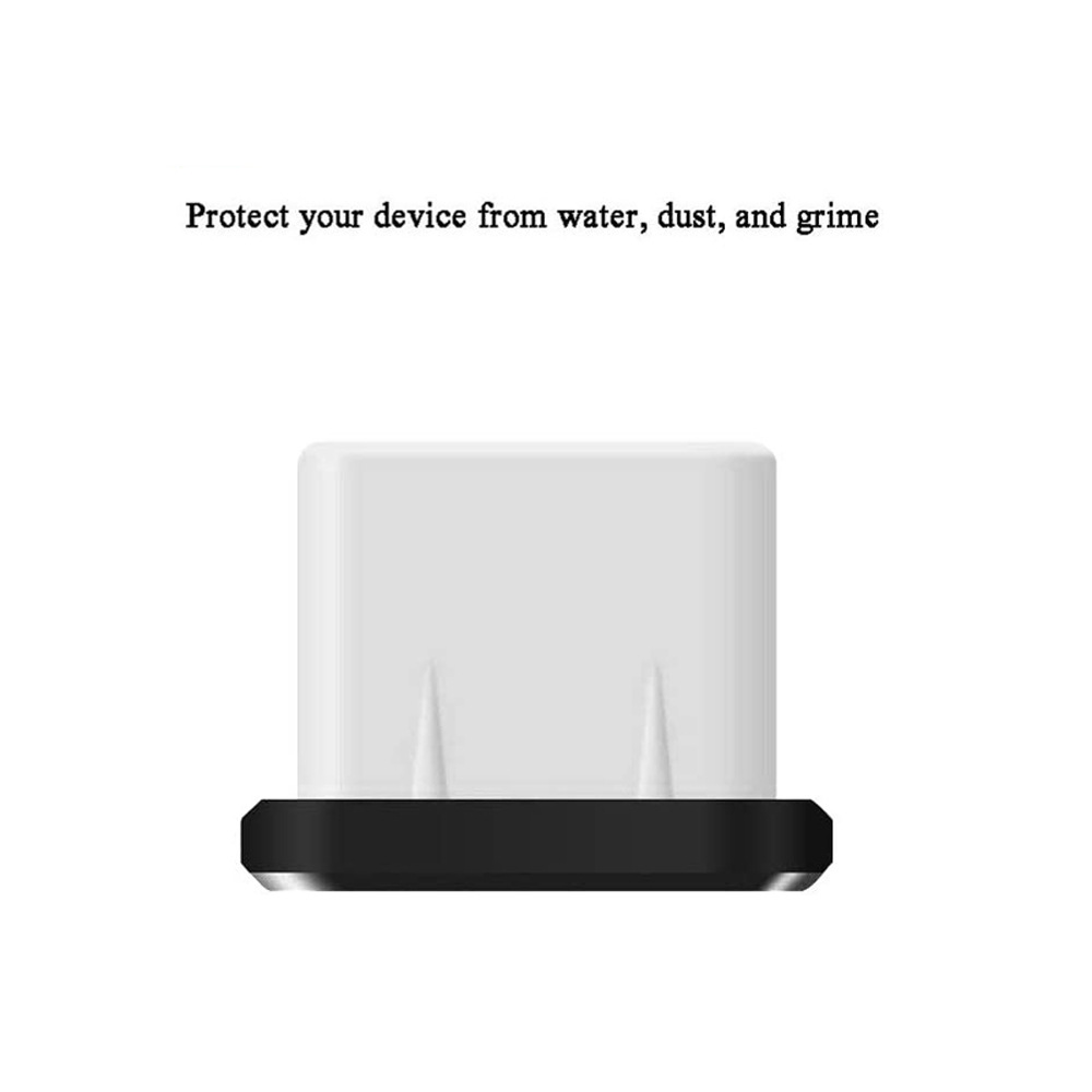 Four Dust Plugs with One Brush Suitable for Apple Samsung S Series C Charging Port Universal USB Dust Plugs