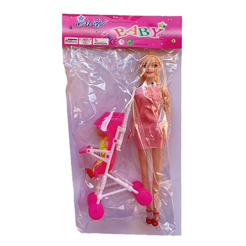 OPP DIY Barbie muñeca cochecito niños niña juguete barato puesto Premio al por mayor jugar casa