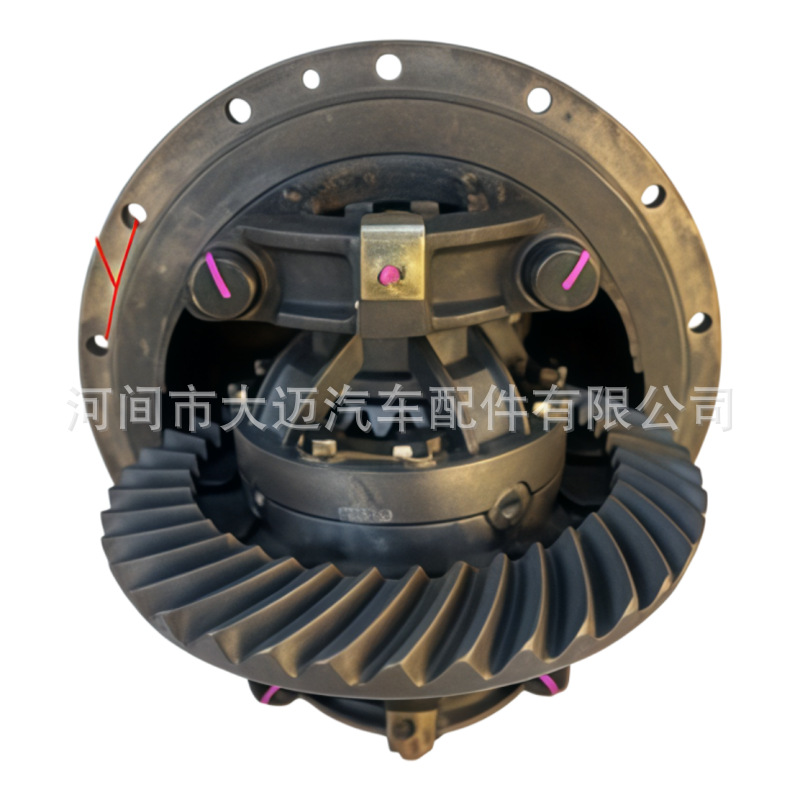 The modified rear axle differential assembly for the Qingte 270 is compatible with the QT270GK light truck, as well as the Foton Aoling and Jiefang Tiger rear axles
