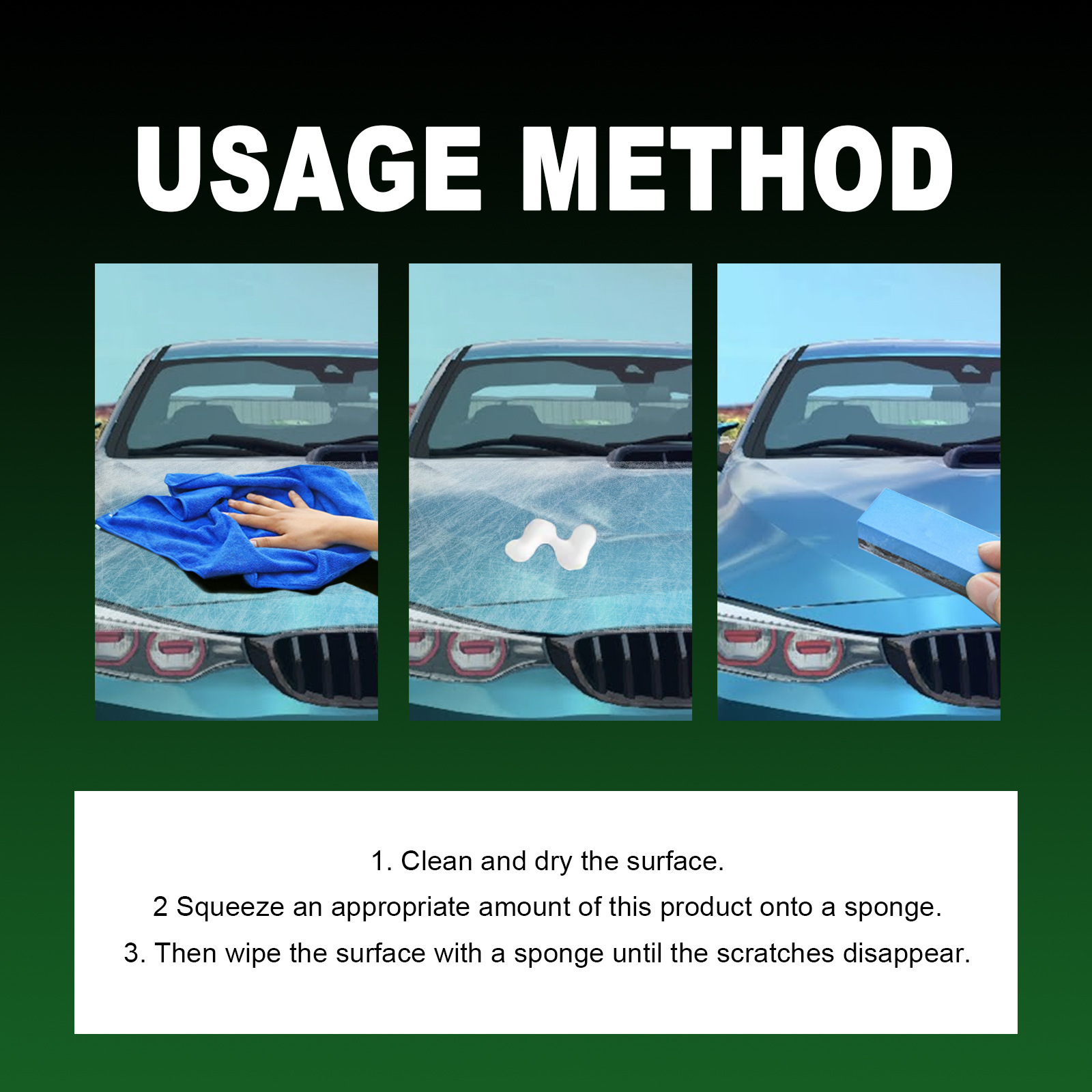 Homonth Car Scratch Polish Paste with Accessories