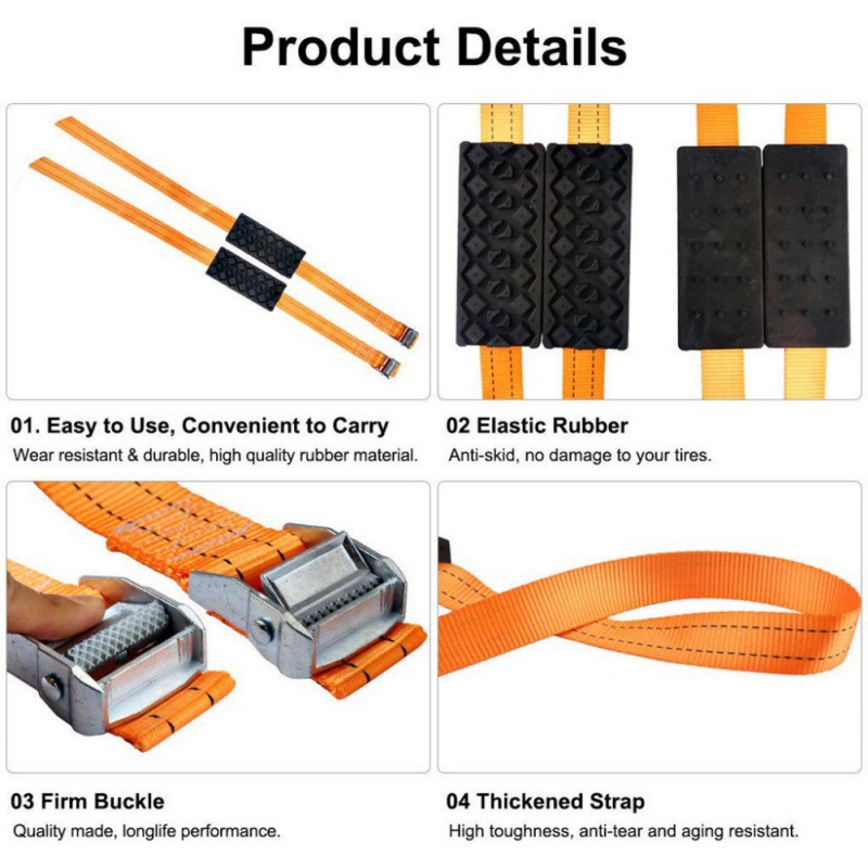 Placa antideslizante para vehículos todoterreno autoconducidos para viajes antideslizantes de artefactos antideslizantes de emergencia al aire libre barro y nieve placa de auto-rescate