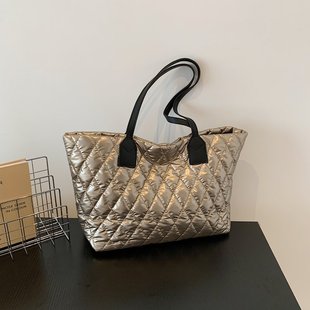 (Cross-border trading), demi-season capacious duvet with diamond pattern with down, soft shoulder bag