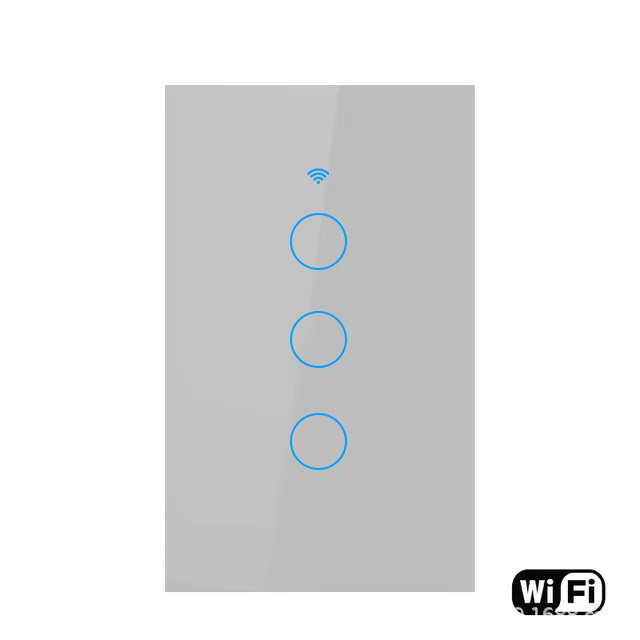 Interruptor Inteligente Táctil Estándar EE.UU. 120 WiFi RF433 de Latón y ABS con Control por App image 21