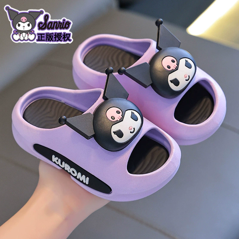 Sanrio Летние детские холодные тапочки для девочек нескользящие мягкие на дне Kulumi родитель-ребенок ванная комната для купания детей холодные тапочки