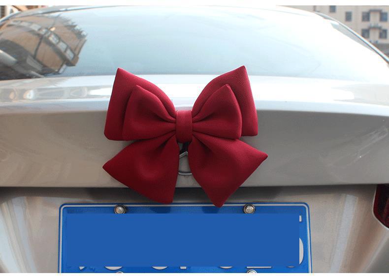 Car Tail Bow Decoration Pendant Trunk Car Sticker Accessories Car Tail Ornaments Car Motorcycle Doll