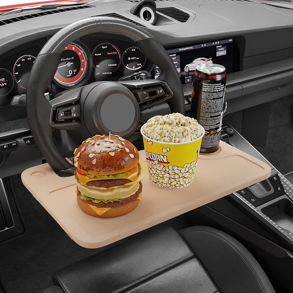 [Cross-border Amazon] nuevo coche pequeña mesa tablero portátil coche bebida bandeja cena placa volante mesa de comedor