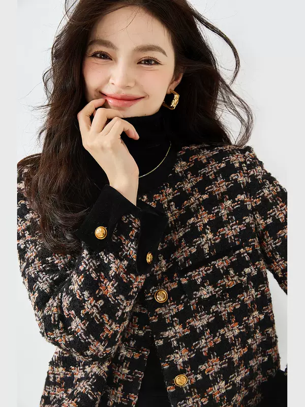 Классический ретро бархатная куртка, стиль Chanel
