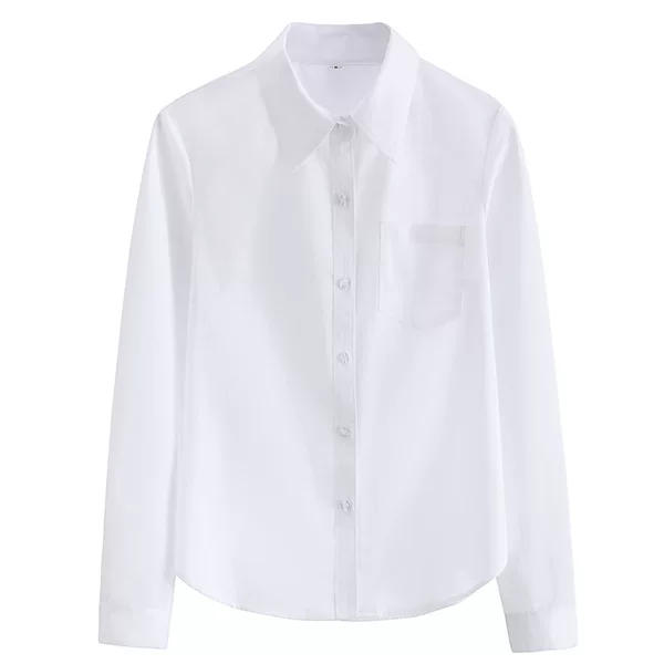 jk uniform basic shirt female college style summer short-sleeved school uniform middle school student Japanese jk shirt student wear