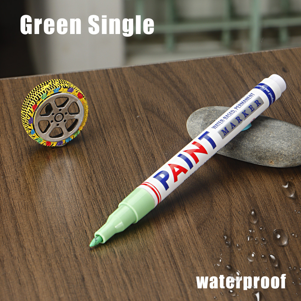 Pluma de pintura transfronteriza impermeable no se desvanece marca de secado rápido para neumáticos de automóviles muebles de estala de pintura de reparación