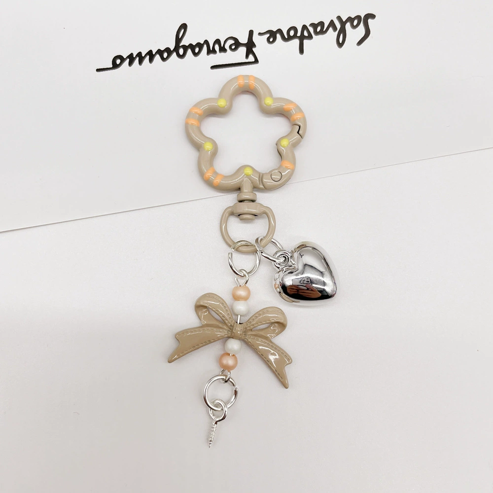 Universal keychain flower-shaped, accessories, flowered, DIY