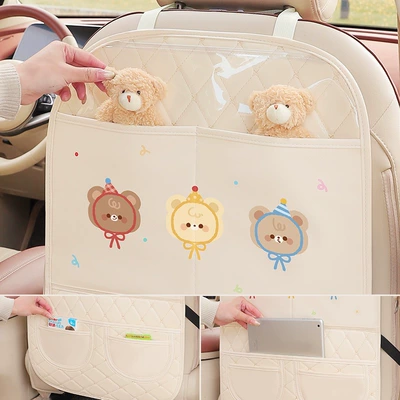 Anti-Kick Pad Rear Car Seat: Chair back anti-kick pad
