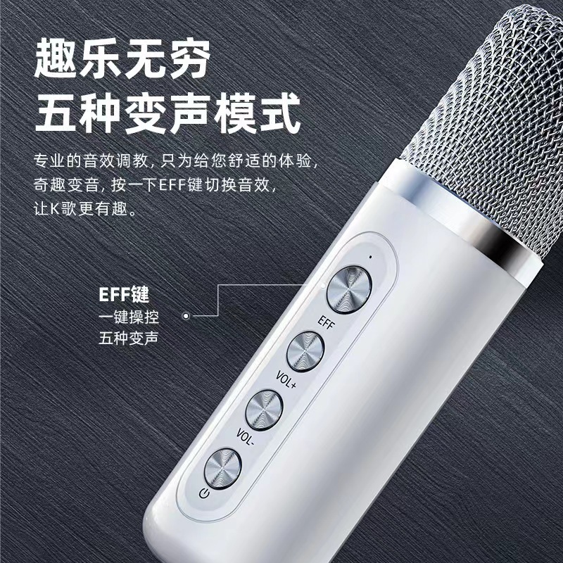KD-203 bluetoothスピーカー家庭用無線k歌音響ダブルマイクマイク移動屋外歌唱家庭KVT|undefined
