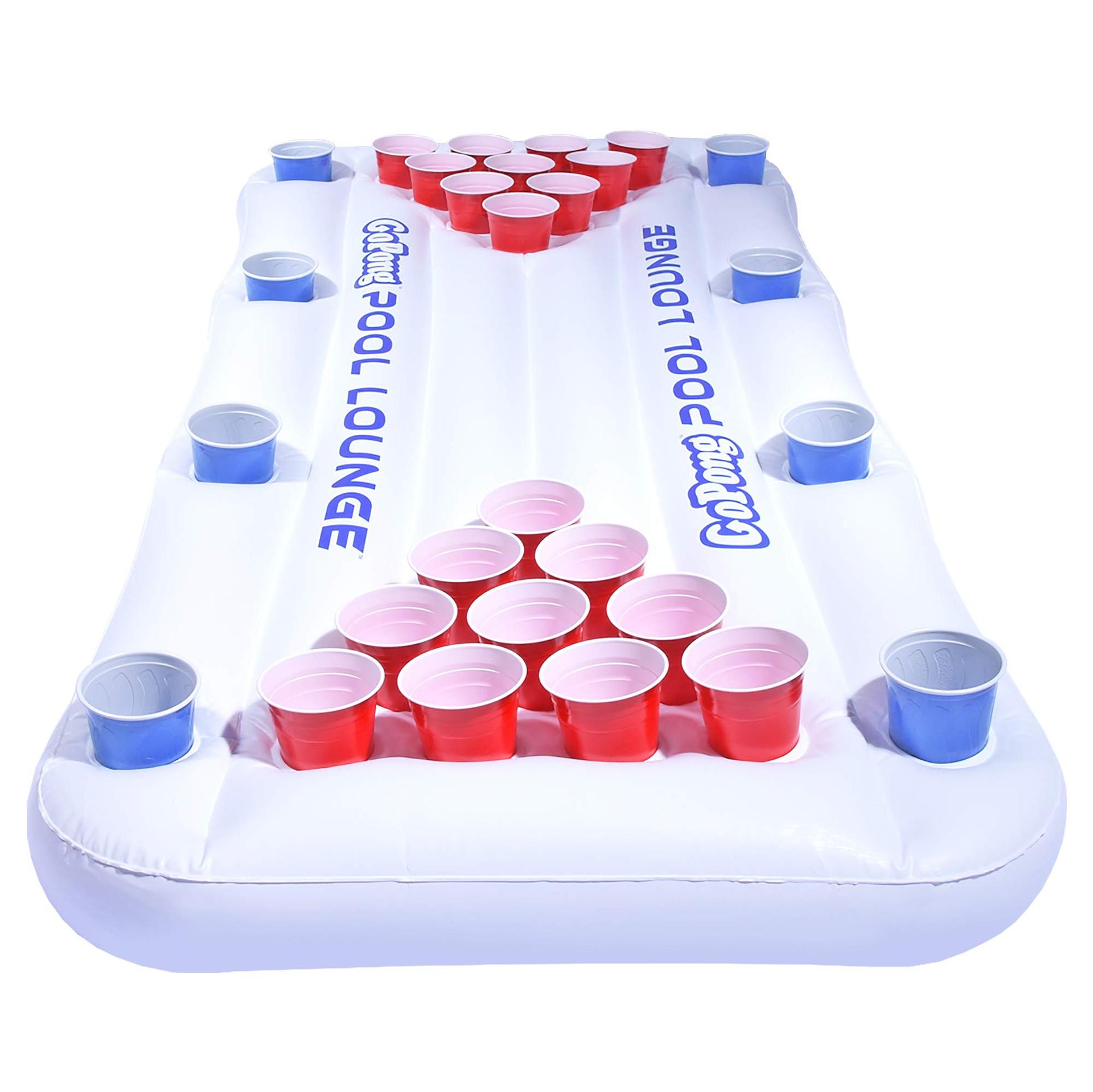 Inflatable Beer Table with 28 Cup Holes, Floating Water Table with 22 Holes, 24 Holes, 20 Holes, Table Tennis Game Table, Entertainment Ice Trough in Stock