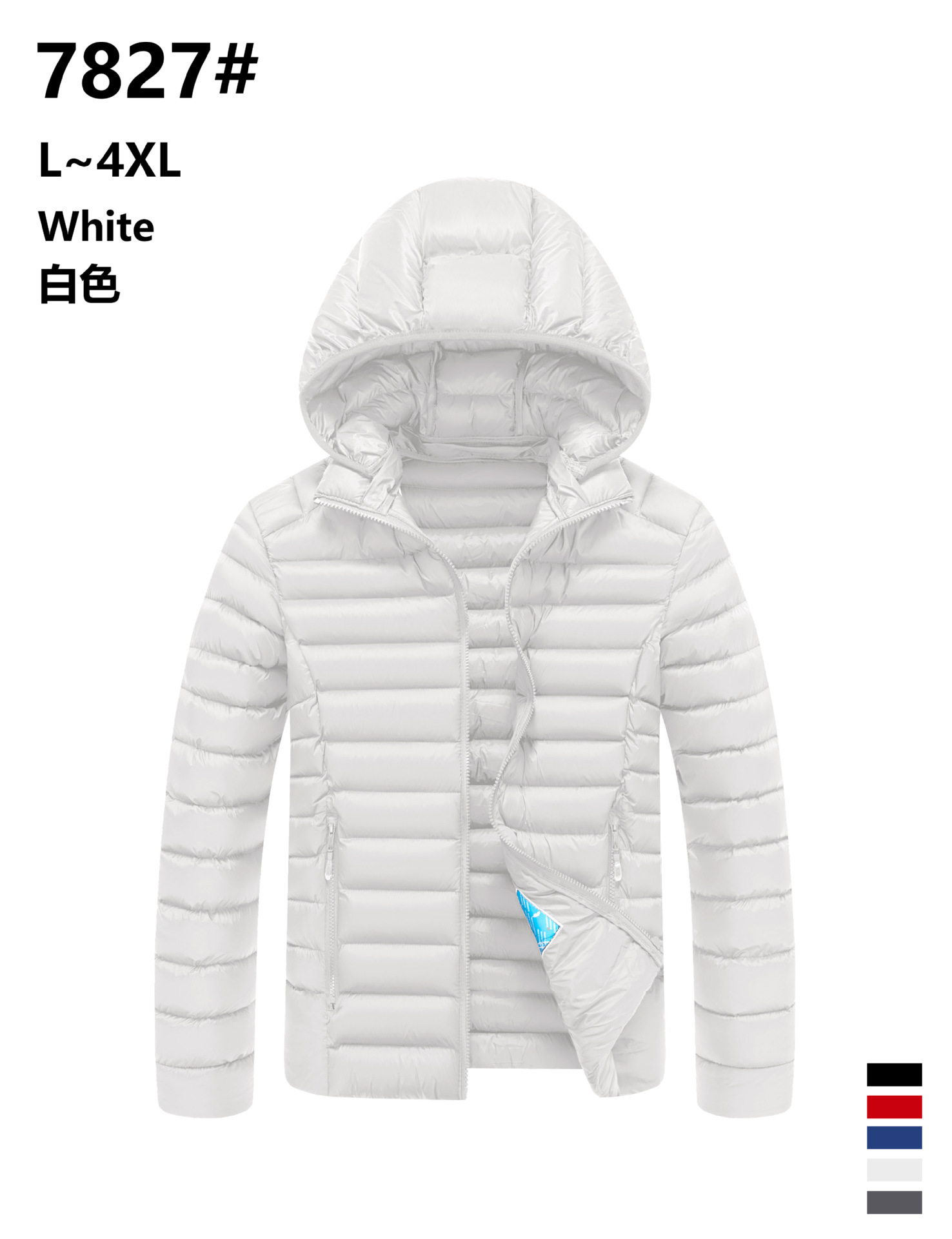 2026 invierno transfronterizo algodón casual de moda simple desmontable algodón con capuz hombre algodón cálido chaqueta casual