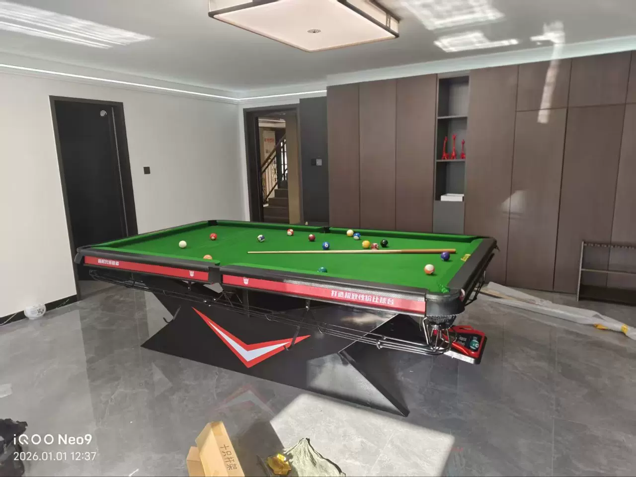 中式黑八毒牙台球桌娱乐商用赛事专业级稳固耐用俱乐部专用台球桌
