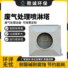 熙诚定制废气处理设备脱硫净化塔塑料PP喷雾洗涤塔阻燃除雾喷淋塔