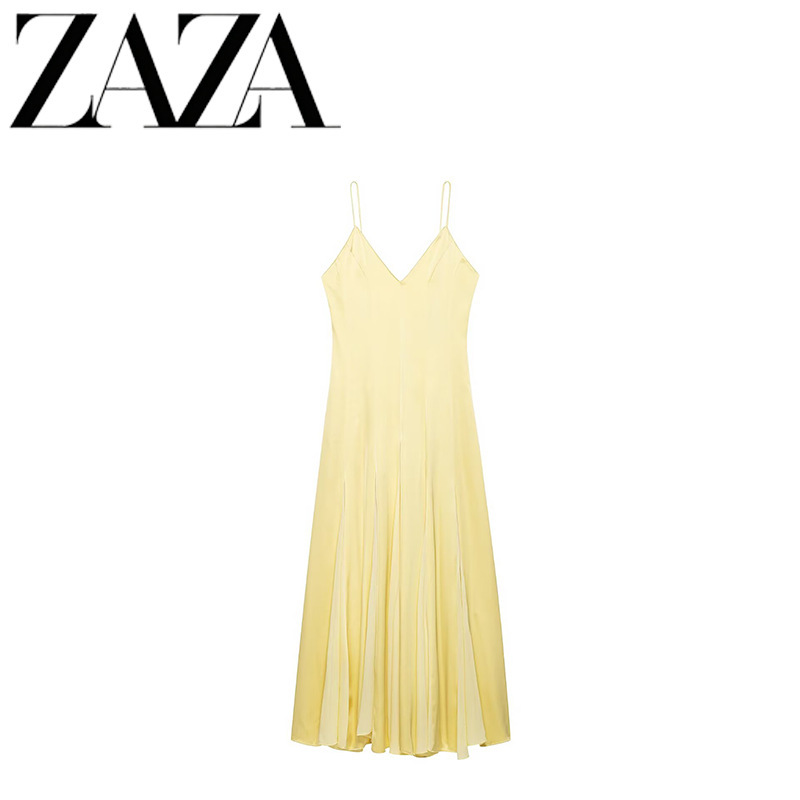 Zaza Self-Made European and American Style Wholesale Women's Clothing Fashionable Versatile Elegant Patchwork Strap Dress 2938533 Zaza Self-Made European and American Style Wholesale Women's Clothing Fashionable Versatile Elegant Patchwork Strap Dress 2938533