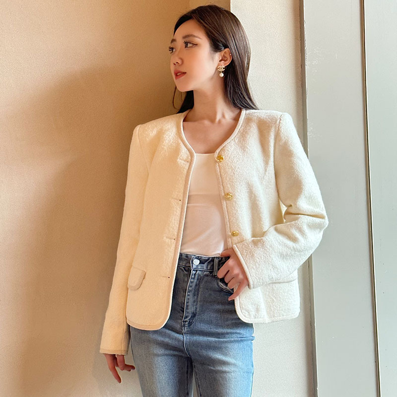 Special Clearance, French Style, Good Fit, Simple Style, Gold Buckle Jacket, Feminine, High-End, Non-Returnable, Non-Exchangeable Special Clearance, French Style, Good Fit, Simple Style, Gold Buckle Jacket, Feminine, High-End, Non-Returnable, Non-Exchangeable