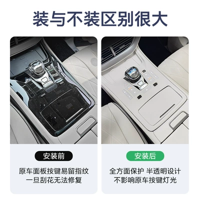 Protective Gear Button Silicone Pad, Car interior film