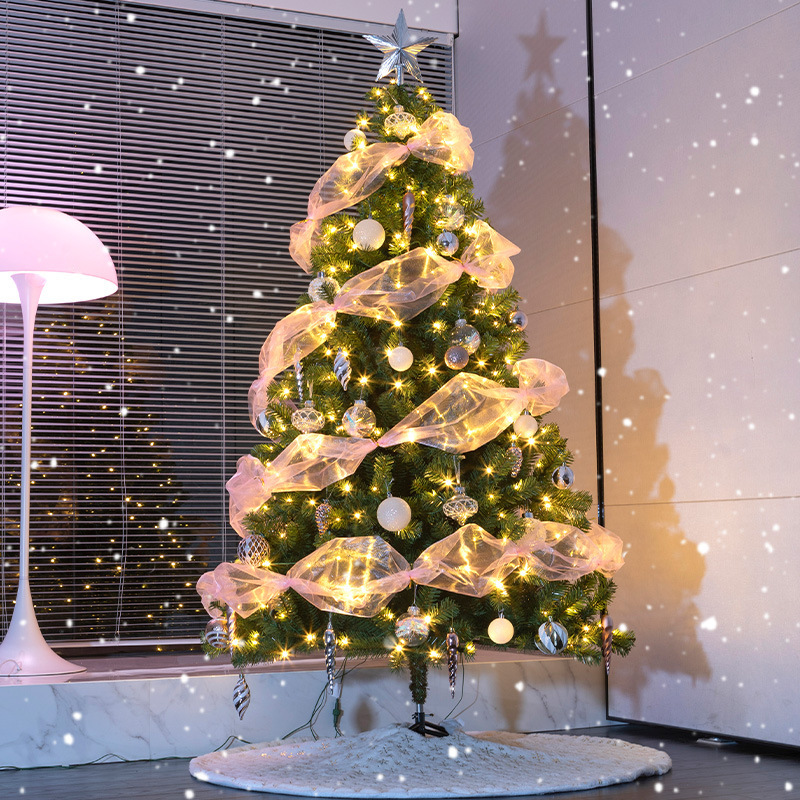 Árbol de Navidad ins estilo paquete casero hecho a mano DIY luminoso decoraciones navideñas decoración de regalo diseño de escena