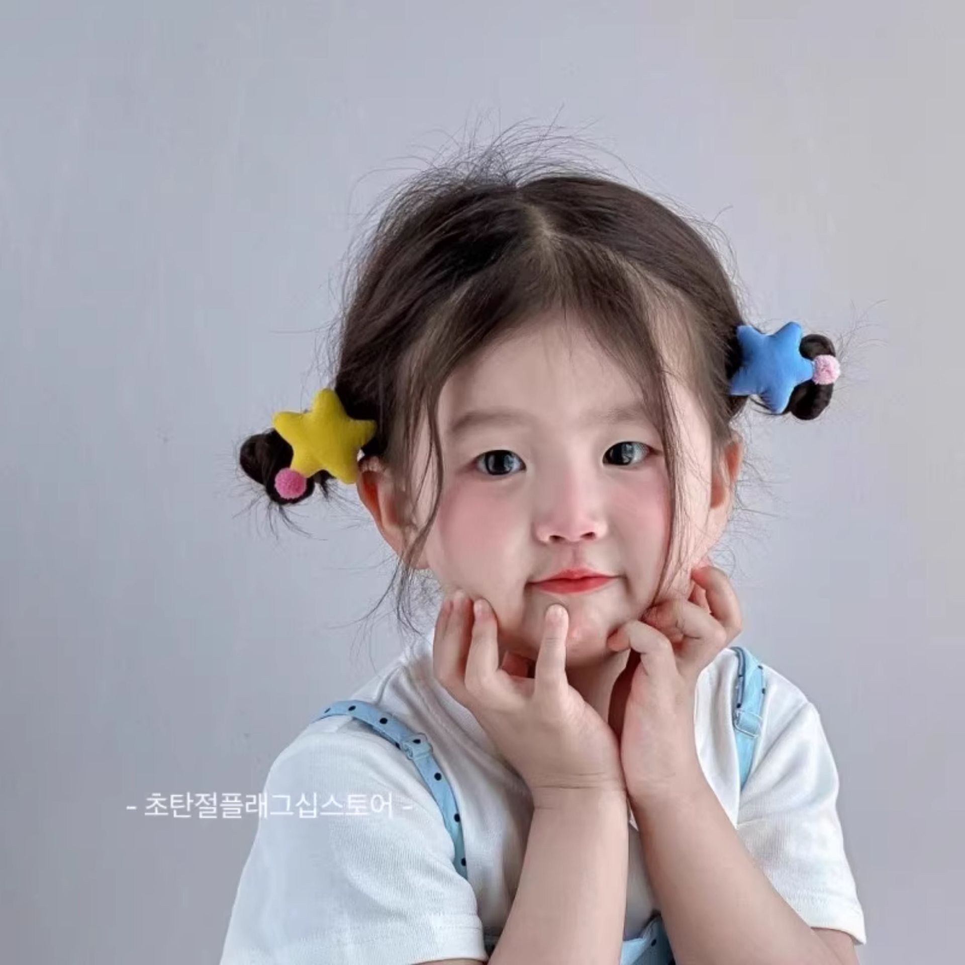 2025 Cute Super Cute Baby Star Hair Band Rubber Band Children's Hair Rope Little Girls Do Not Hurt Hair Girls Headband Headwear