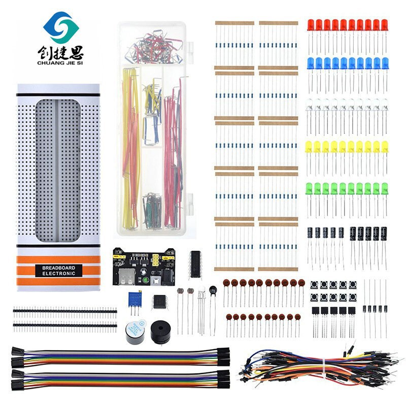 830 hole bread board kit compatible with arduin0 UNO R3 electronic element package boxed 830 hole bread board kit compatible with arduin0 UNO R3 electronic element package boxed