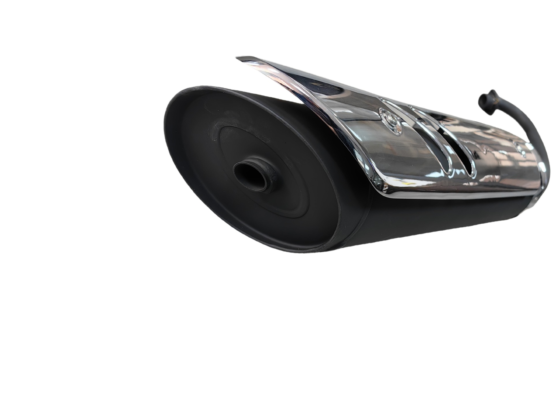 Suitable for Gzs150 Exhaust Pipe Assembly Hj150-29A Muffler Silencer Chimney Heat Insulation Noise Reduction