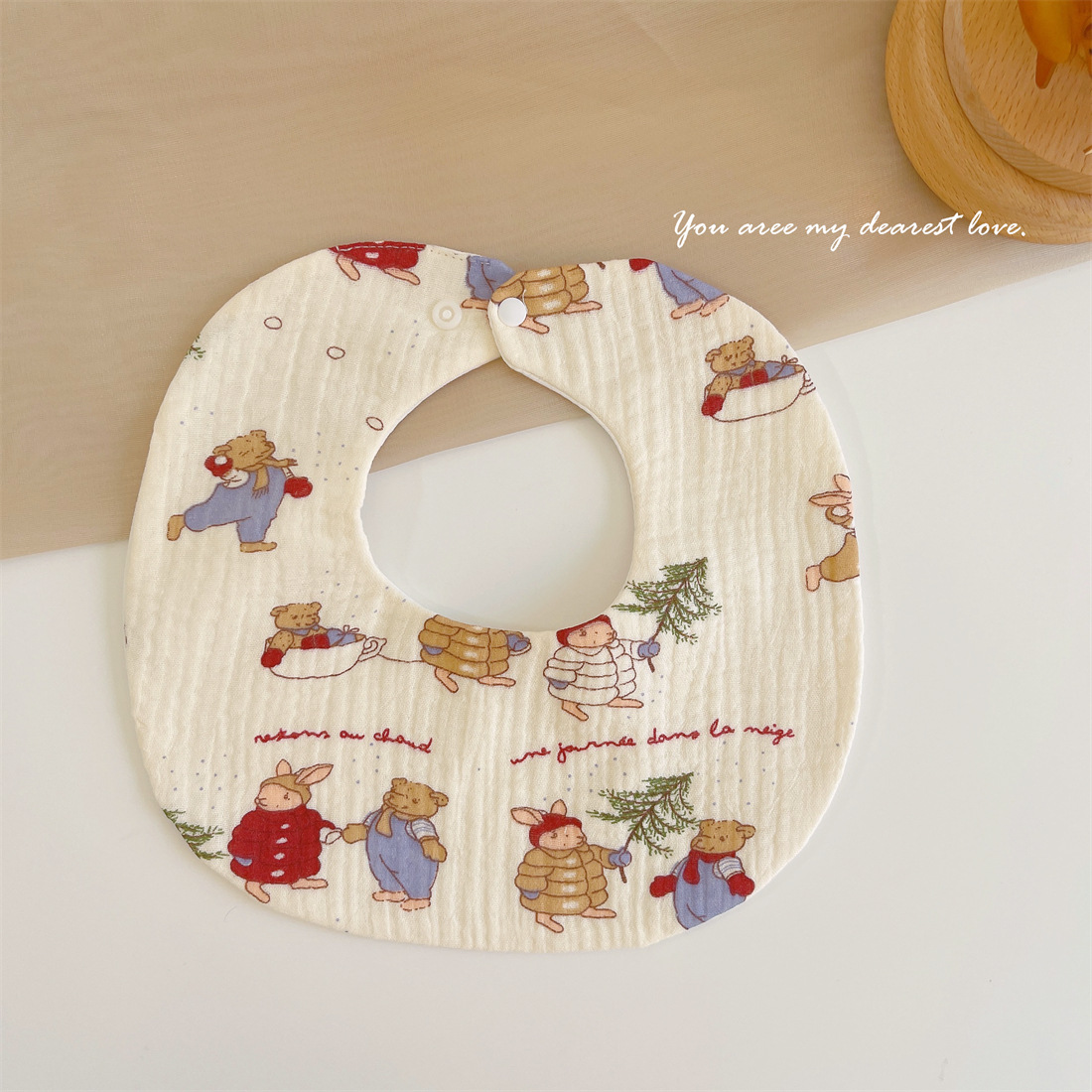 Babero de gasa de algodón puro del bebé babero recién nacido absorbente impermeable escupir leche super suave bufanda Otoño e Invierno