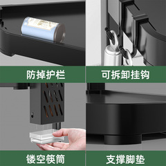 Kitchen corner shelf corner triangular spice hanger wall corner hook corner storage wall mount no drill rack