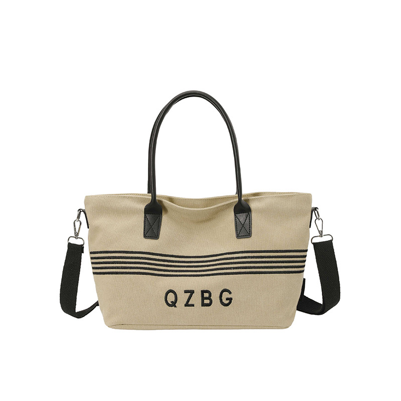 Retro Lazy Style Korean Aesthetic Tote Bag For Women, Lightweight Large Capacity Crossbody And Shoulder Bag For Commuting - Thumbnail 5