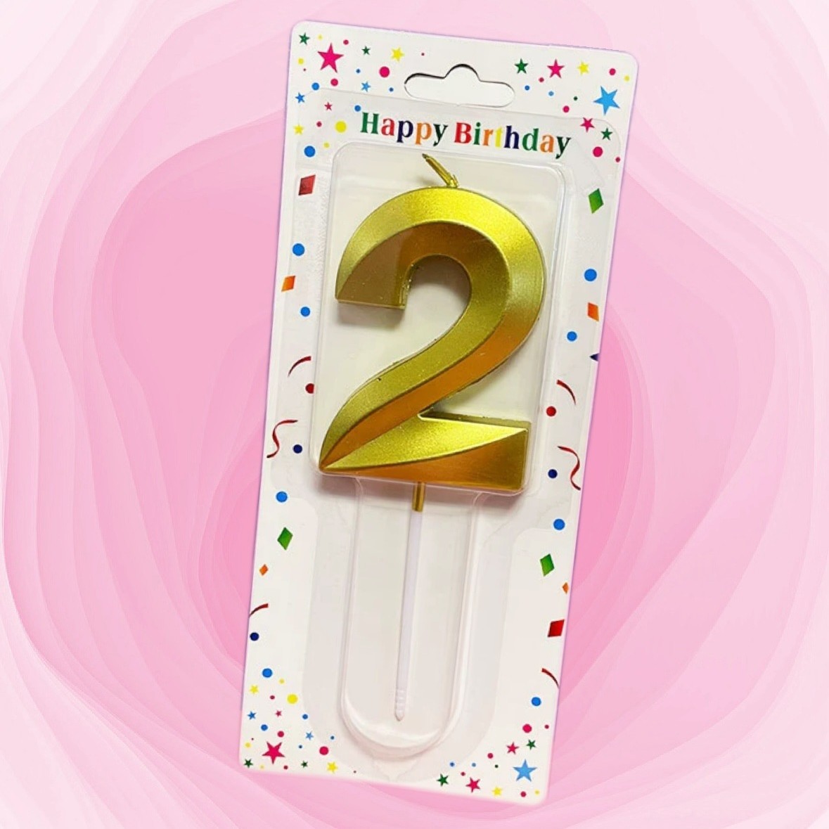 Mayorista de bonos digitales vela de cumpleaños fiesta de aniversario torta de cumpleaños horneado vela decorativa
