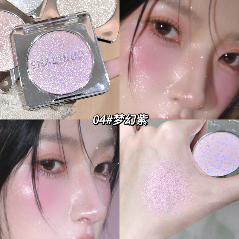 SHAQINUO オーロラ ファンタジー ダイヤモンド ハイライト パウダー ナチュラル パール光沢 ブライトニング メイク落ちしにくい 毎日の学生パーティー メイクアップ 国産品|undefined