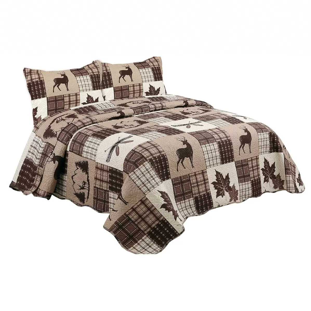 三件套被套数码印花床上用品套装床盖批发工艺跨境专供家纺