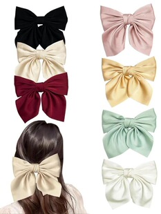 N 72149 Wine Red Bow Hair Clip �Ƽtɫ�����Y�l�A �羳�W��