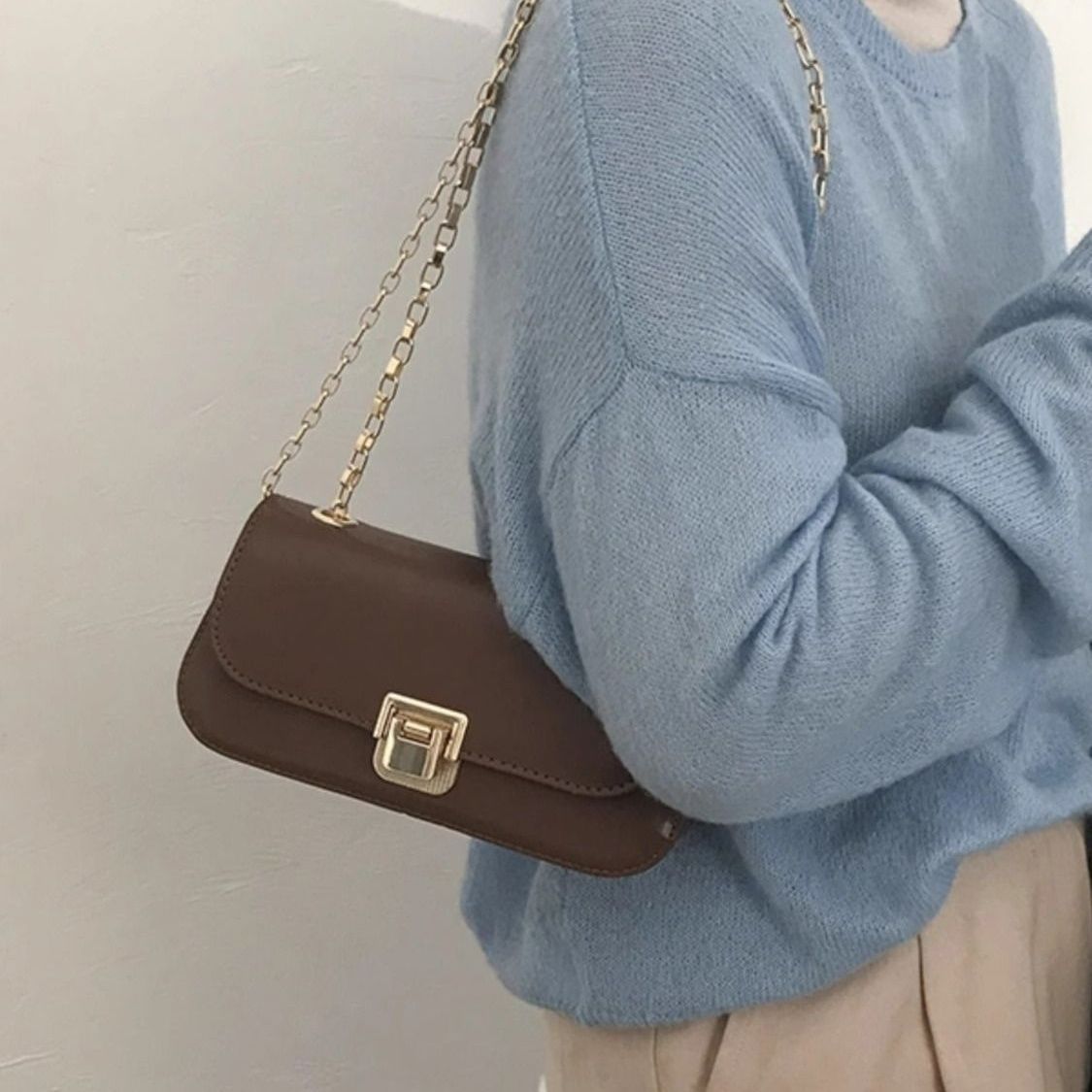 Damen Umhängetasche Im Retro-stil Mit Kette Elegant Und Schick_voghion.com