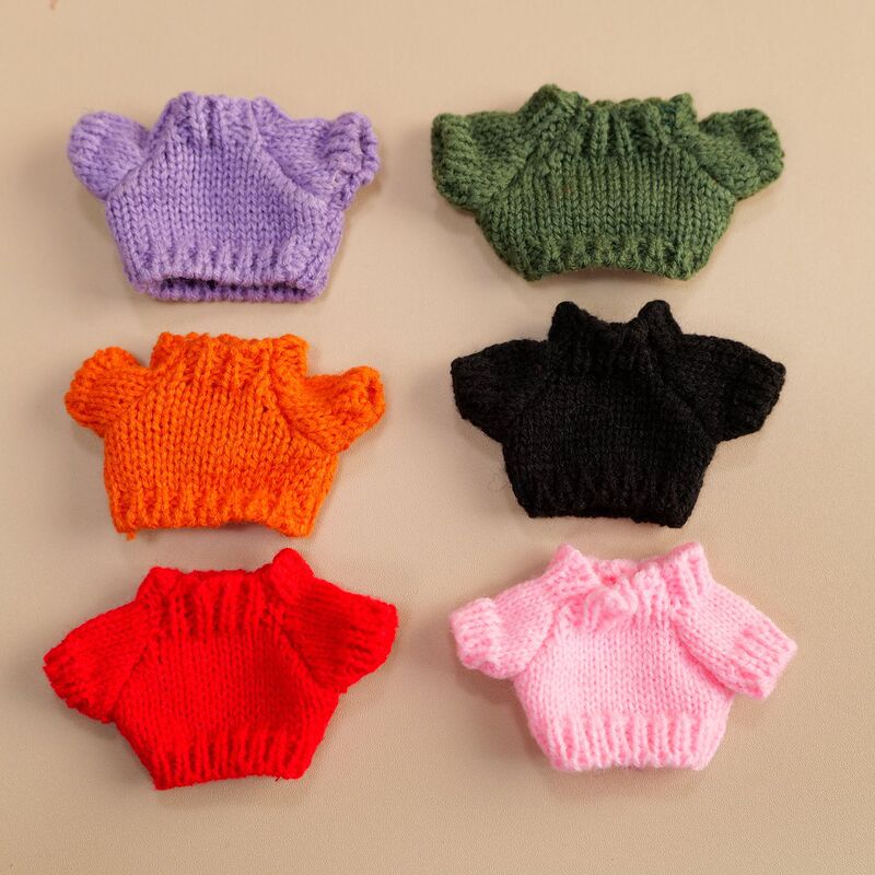 Small Sweater 10cm Cotton Doll Clothes Trendy Fashion Accessories 14cm Plush Toy Accessories for Small Dogs Small Sweater 10cm Cotton Doll Clothes Trendy Fashion Accessories 14cm Plush Toy Accessories for Small Dogs