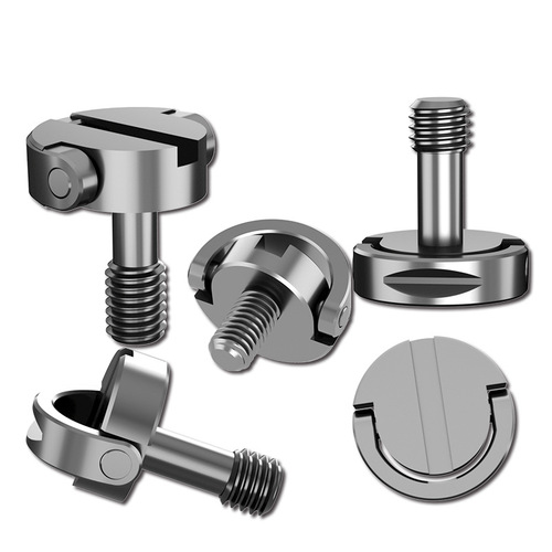 M3 Quick-Release Screw, Slotted and Hexagonal Eyelet, Stainless Steel, Round Head, Hand-Tightened Tripod Monitor Screw, Carbon Steel
