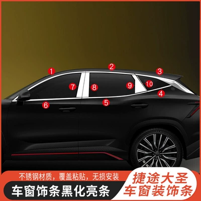 Şüşə kənarı xromları/moldingləri Jietu Dasheng Window Trim Bright