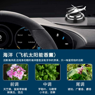 Solar rotating car helicopter Perfplant seat - ocean