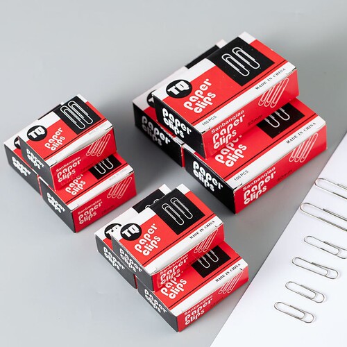 Amazon's best-selling carton paper clips nickel-plated silver bookmarks paper clips office stationery binding pins