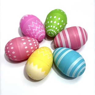 Factory wholesale Easter eggs 5*8CM printed egg toys twisted eggs open eggs children's toys