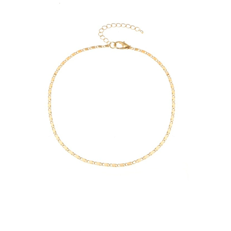 Ankle Bracelet, Boho Beach Chain (Gold/Silver), Simple Elegant Summer Design